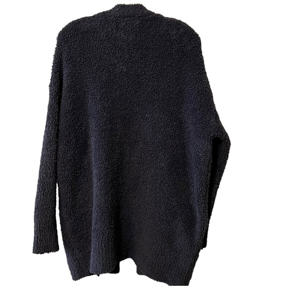 Barefoot Dreams Cozy Chic Longline Open Front Cardigan Sweater Pockets S/M - Picture 9 of 15